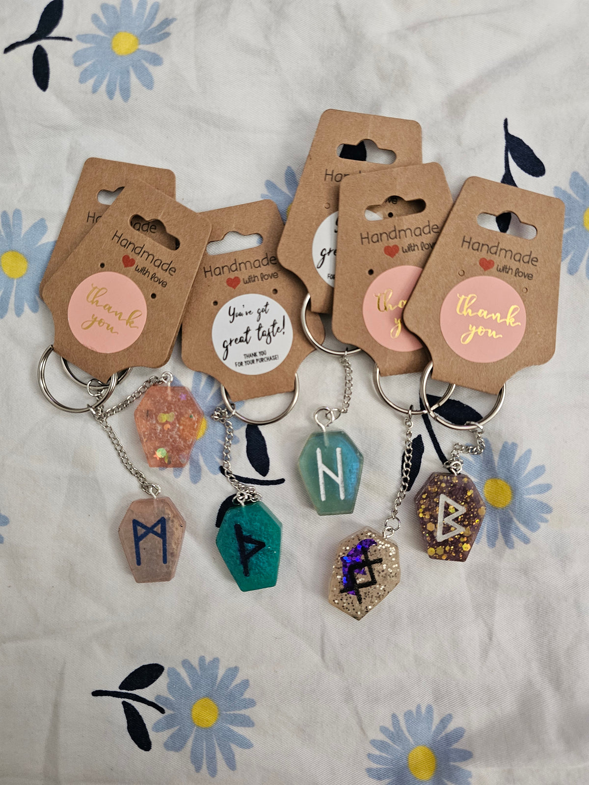 Runic Coffin Keychains
