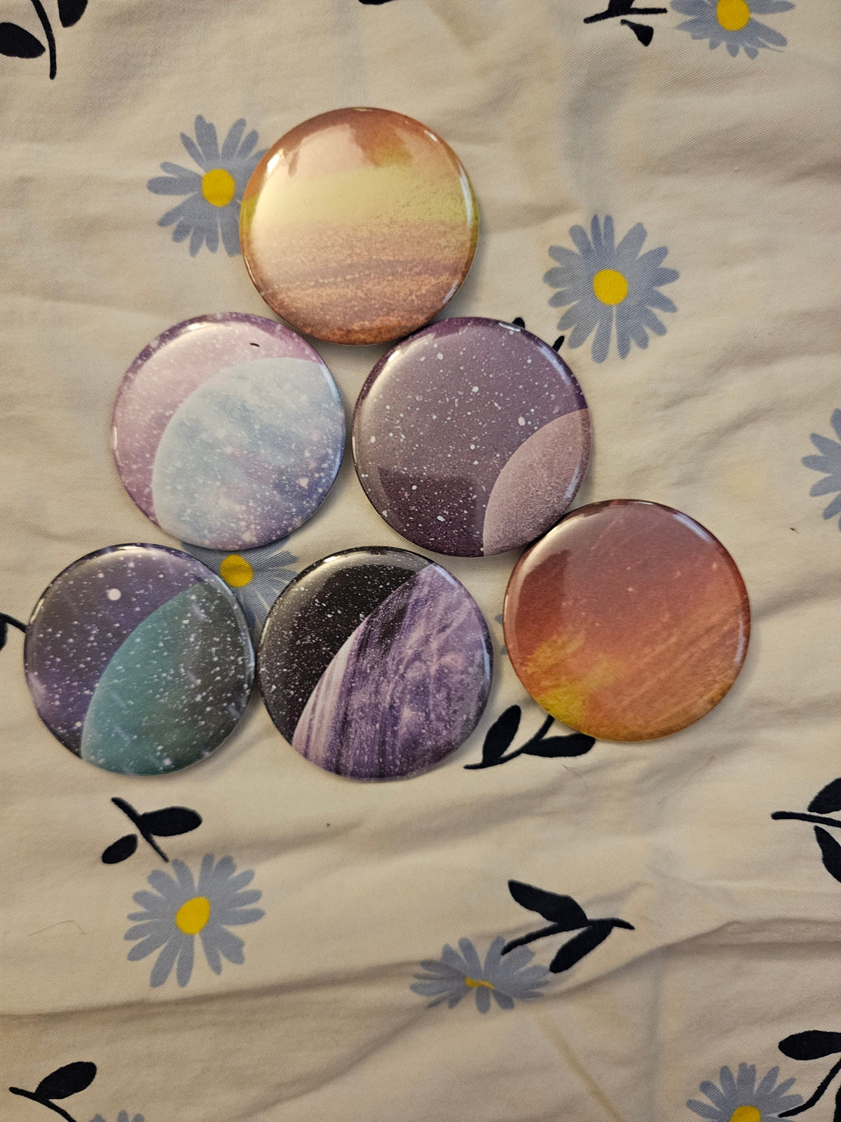 2.25" mystery planet button pin