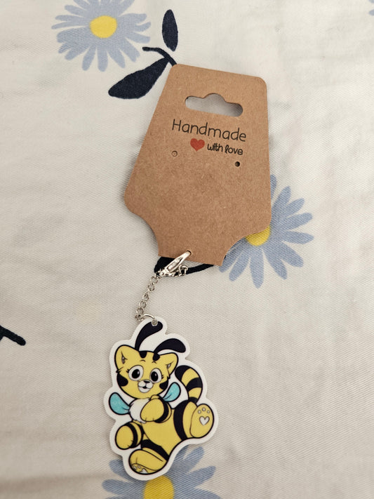 Catbee acrylic keychain