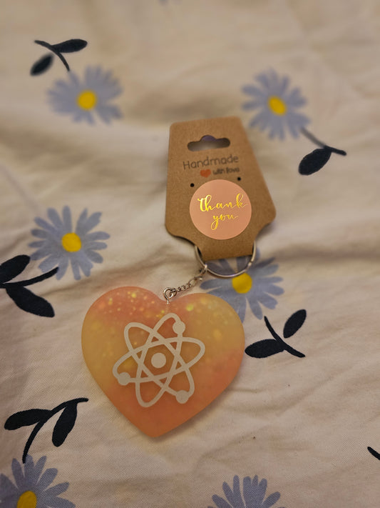 Atomic Heart Resin Keychain