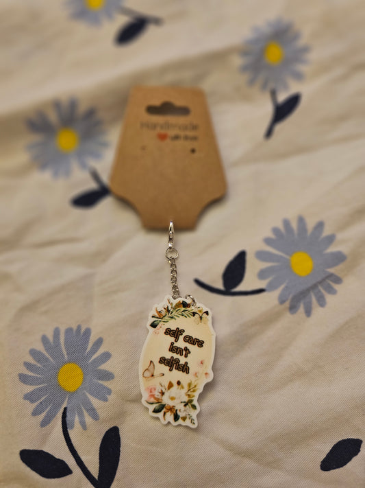 "Self-care isnt selfish" Keychain