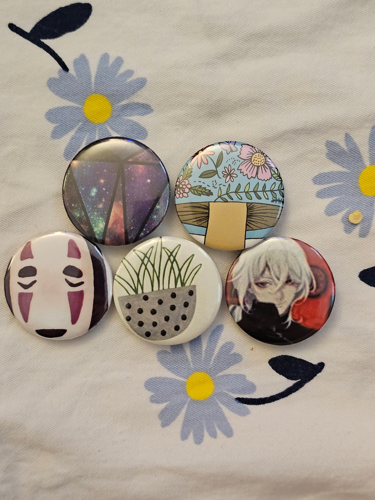 1.25" misc button pins