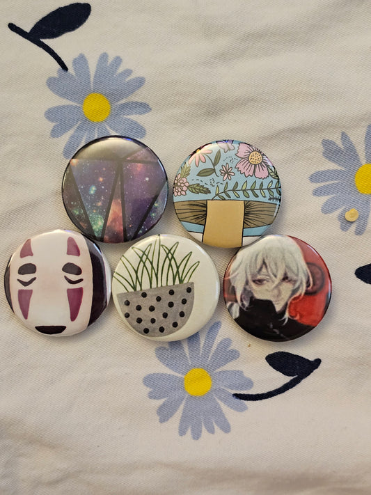 1.25" misc button pins