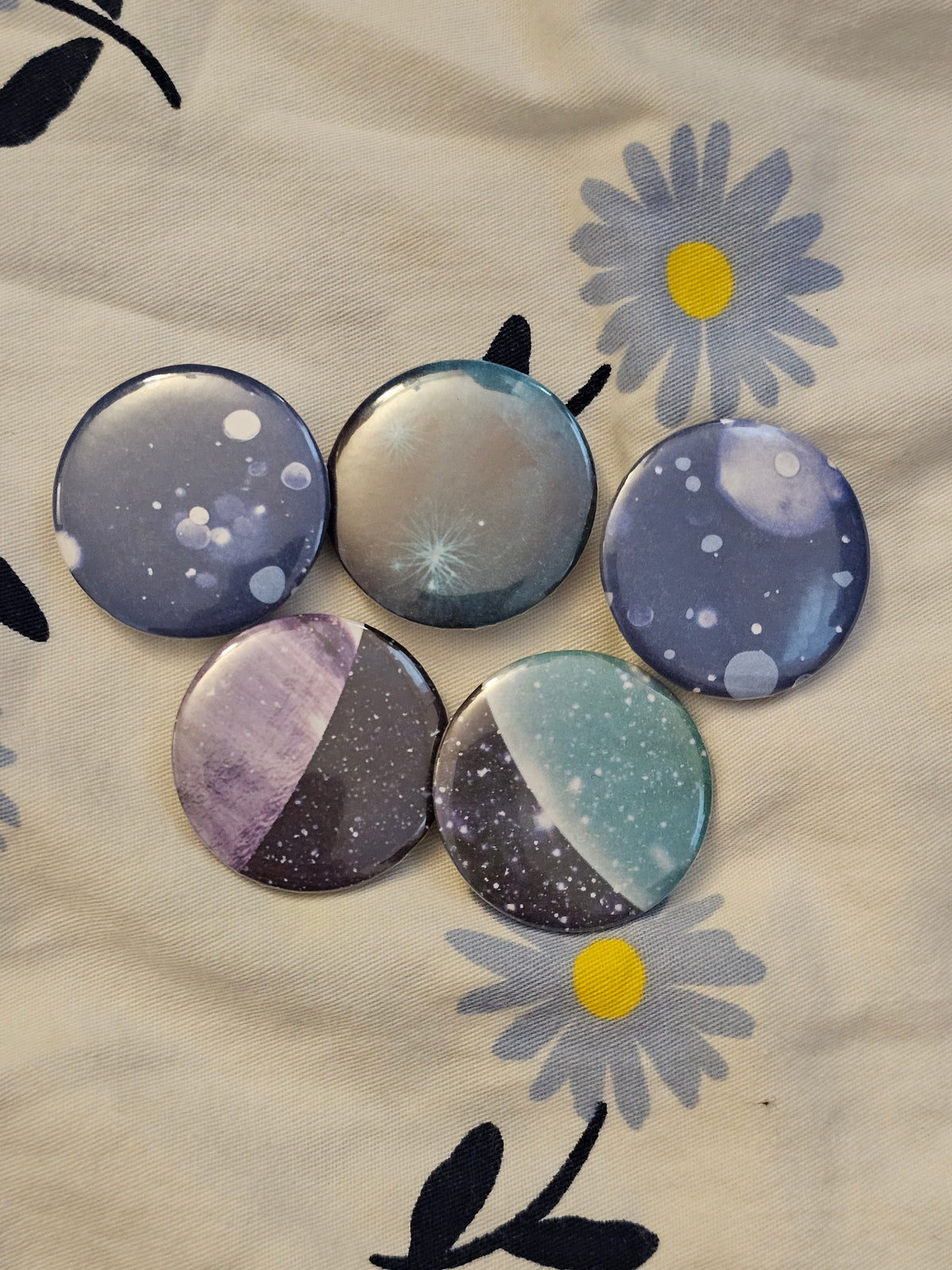 1.25" planetary shine mystery button pin