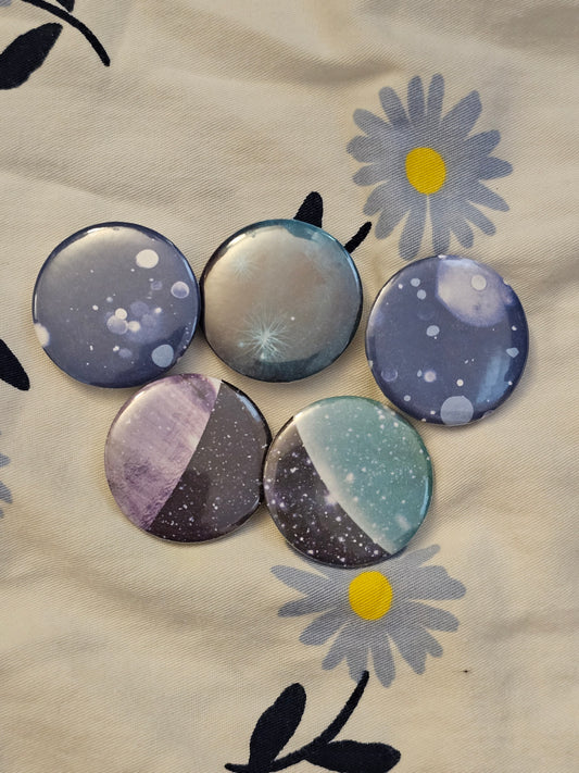 1.25" planetary shine mystery button pin